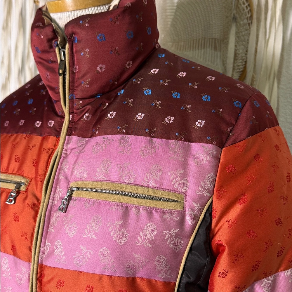 Bogner By Goan Thylmann Patchwork Print Quilted D… - image 4